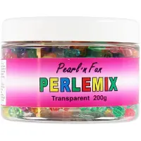 Pearl N Fun Pärlor - 200 gram - Transparent - - One Size - Pärlor