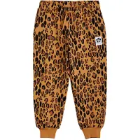 Mini Rodini Sweatpants - Leopard - Beige - - 4-5 år (104-110) - Sweatpants