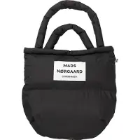 MADS NORGAARD COPENHAGEN Shoppingväska svart / off-white