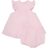 Minymo Klänning m. Bloomers - Light Rose - - 56 - Klänning