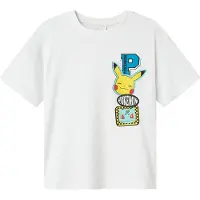 Name it T-shirt - Noos - NkmJeno - Pokémon - Bright White - - 7-8 år (122-128) - T-shirt