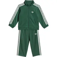 Adidas Träningsoverall 'Firebird' mörkgrön / vit