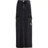 Calvin Klein Kjol - Maxi Denim - Träkol Grey - - 14 år (164) - Kjol