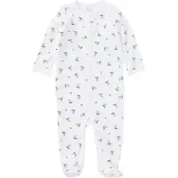 Ralph Lauren Onesie - Core Replen - Vit/Blå m. Gosedjur - - 74 - Onesie