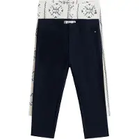 Tommy Hilfiger Leggings - 2-pack - Snöflinga/Marinblå - - 56 - Leggings