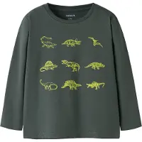 Name it Tröja - NmmVux - Urban Chic/Dino Oneline - - 6 år (116) - Tröja