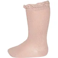 Condor Knästrumpor m. Spetsar - Rosa - - 1-2 år (80-92) - Strumpor