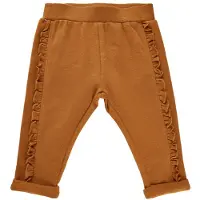 Minymo Sweatpants - glaserad Ginger m. Fransar - - 56 - Sweatpants