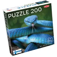 Tactic Pussel - 200 Delar - 43x29 cm - Blue Viper Snake - - One Size - Pussel