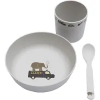 Smallstuff Middagsset - 3 Delar - Motor - - One Size - Middagsset