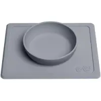 Ezpz Happy Mini Bowl - Silikon - Grå - - One Size - Tallrik