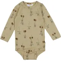 Joha Body l/ä - Ull - Beige m. Kaniner - - 90 - Body L/Ä