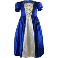 Den Goda Fen Maskeraddräkt - Prinsessklänning - Blå - - 5-7 år (110-122) - Maskeradkläder