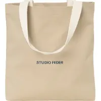 STUDIO FEDER Shoppingväska - Sigrid - Duk - Sand Beige - - One Size - Väska