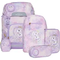 Beckmann Skolväskset - Classic Maxi - Unicorn Princess Purple - - One Size - Skolväska