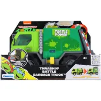 Turtles Sopbil m. Ljud/Ljus - Thrash N' Battle Garbage Truck - - One Size - Bil