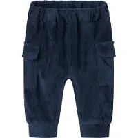 Name it Byxor - Sammetsvelour - NbmRonny - Marinblå Kavaj - - 50 - Byxor - Bomull