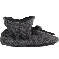 Melton Tofflor - Quiltad - Dark Grey Melange - - 18/19 - Tofflor
