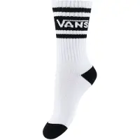 Vans Strumpor - Drop V Logo Crew - Vit/Svart - - 26/31 - Strumpor