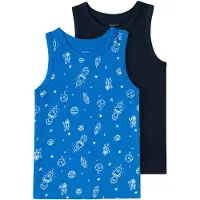 Name it Linne - Noos - NmmTank Topp - 2-pack - Fallskärmshoppare - - 4 år (104) - Linne