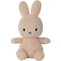 Nijntje Gosedjur - 23 cm - Miffy Sitting Terry - Beige - - One Size - Gosedjur
