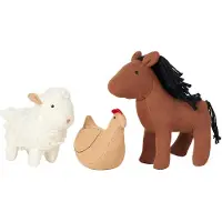 Fabelab Gosedjur - 3-pack - Pocket Friend - Farm Animals - - One Size - Gosedjur