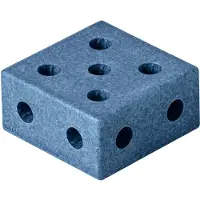 Modu Kloss Kvadratisk - 20x20x10 cm - Deep Blue - - One Size - Tumlingdjur