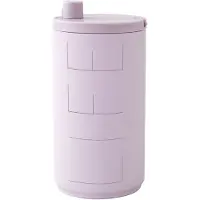 Design Letters Termomugg - Travel - 350 ml - Rosa m. Life - - One Size - Termosflaska