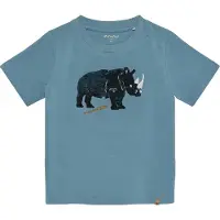 Minymo T-shirt - Blue Shadow m. Näsring/Vändbara paljetter - - 3 år (98) - T-shirt