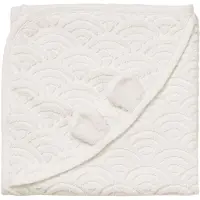 Cam Cam Copenhagen Handduk m. Huva - 80x80 - Off-White m. Öron - - One Size - Babyhandduk