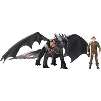 Dragons Leksaksfigurer - Tandlös och Hicke - - One Size - Leksaksfigur