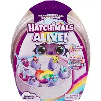 Hatchimals Alive, Rainbow Hatchery Leksak med 6 Mini Figurer i Färgändrande Ägg
