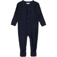 Joha Ullpyjamasdräkt - Marinblå - - 90 - Pyjamasdräkt
