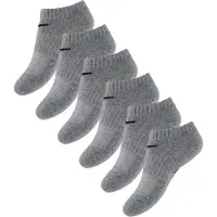 Nike Strumpor - Performance Basic Low - 6-Pack - Dark Grey - - 23,5/27 - Strumpor