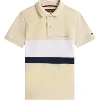 Tommy Hilfiger Polo - Mini Corp - Classic+ Beige Färgblock - - 12 år (152) - Polo
