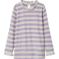 Name it Tröja - NmfPrakula - Lavendula/Bright White - - 3 år (98) - Tröja