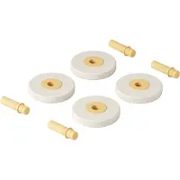 Modu 4 x skumhjul - 4-pack - Ø18 cm - Sand Grey/Honey Yellow - - One Size - Tumlingdjur