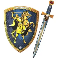 Liontouch Maskeradtillbehör - Riddarset - Blå - - One Size - Maskeradkläder