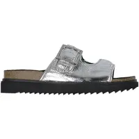 Zadig & Voltaire för flickor. X60281 Sandaler med remmar i silverfärgat läder (35), Hud, Karta, Ingen, Casual, barnmode