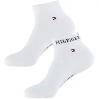 Tommy Hilfiger Strumpor - 2-pack - Kvartal - Vit - - 43/46 - Strumpor