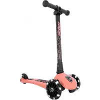 Scoot & Ride Highway Kick 3 - LED - Peach - - One Size - Sparkcykel