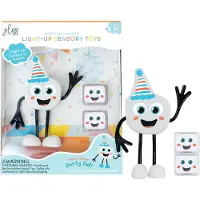 Soxo Figur/Sinneskuber m. Ljus - Party Pal - Vit - - One Size - Badleksaker