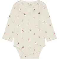 Fixoni Body l/ä - Pointelle - Äggtod - - 74 - Body L/Ä