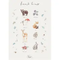 Cam Cam Affisch - Forest Friends - - One Size - Affisch