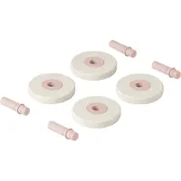 Modu Skumhjul - 4-st. - Sand Grey/Soft Rose - - One Size - Tumlingdjur