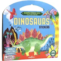 Eeboo Klistermärkesbok - 200+ Klistermärken - Dinosaurier - - One Size - Klistermärken