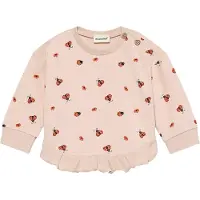 Minymo Sweatshirt - Peach Piska m. Nyckelpigor - - 2 år (92) - Sweatshirt