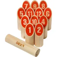 Bex Trädgårdsspel - Trä - Number Kubb Family - - One Size - Spel