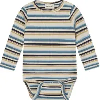 Minymo Body - Rib - Månsten - - 1½ år (86) - Body L/Ä