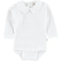 Joha Body - l/ä - Vit m. Krage - - 90 - Body L/Ä